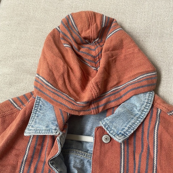 Cropped Jean Jacket with hoodie by Free People - Picture 8 of 11